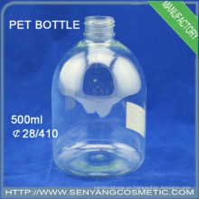 Botella plástica del ENVÍO de 500ml botella plástica del aerosol de agua botella plástica del champú